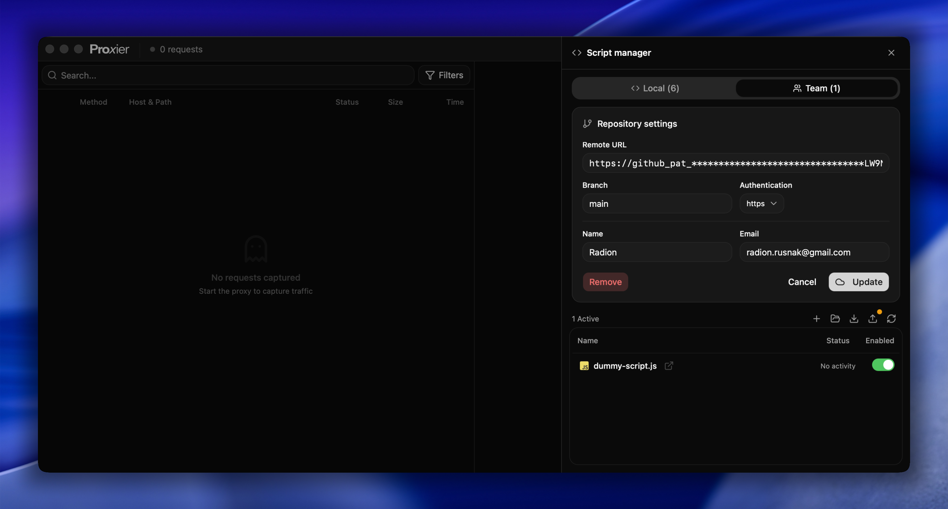 Team Scripts Sync Demo